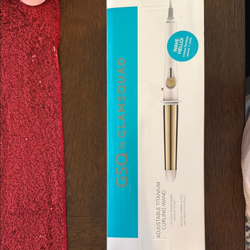 GSQ by GLAMSQUAD Adjustable Titanium Curling Wand